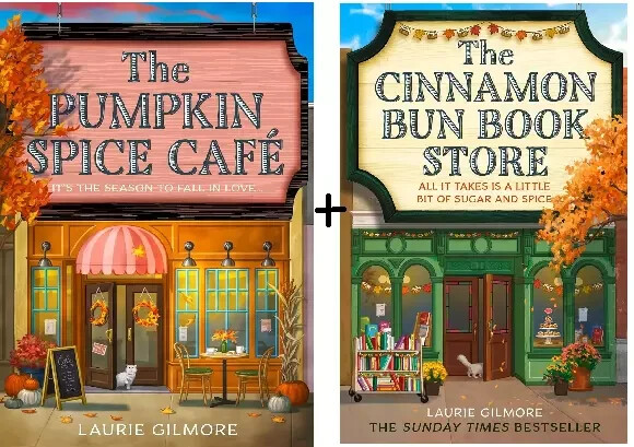 Laurie Gilmore 2 book set The Pumpkin Spice Cafe and The Cinnamon Bun Book New