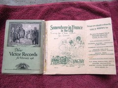 New VICTOR RECORDS Feb 1918 MAIL WRAPPER Stokowski Heifetz Victrola CATALOG