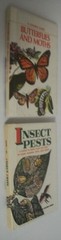 Golden Guide Butterflies Moths Insects Pests lot 2 hardcover ex-lib perma-bound