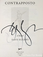 Contrapposto by Dave Eggers – Signed 1st Hb Edn