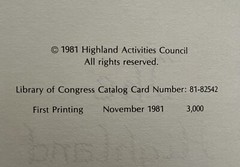 1981 WARRENTON, VA, HIGHLAND SCHOOL COOKBOOK THE HIGHLAND SAMPLER 294 PAGES