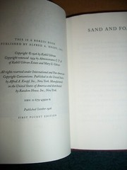 The Prophet Knopf HCDJ 1988 Procession Poems Kahlil Gibran $2.75 Sand Foam lot 3