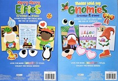 Christmas Holiday Create A Face Children’s Sticker Activity Book Set Of 2 New!