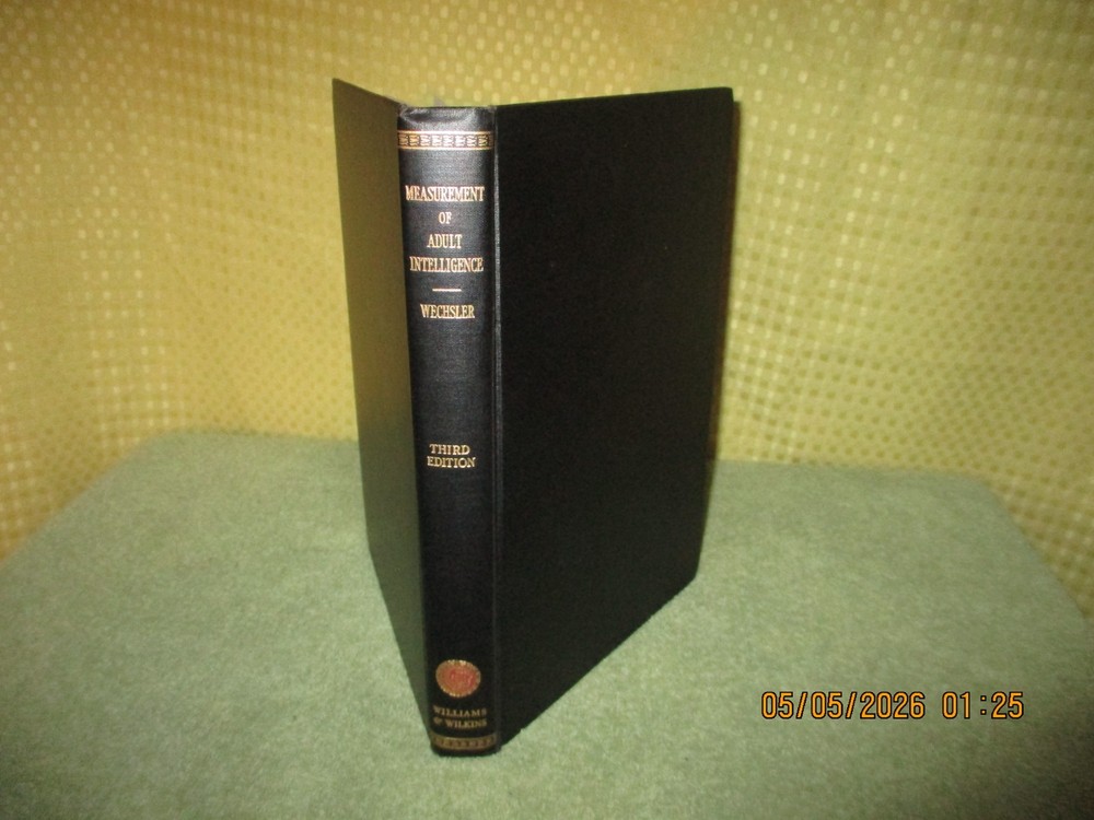 Book Measurement of Adult Intelligence David Wechsler