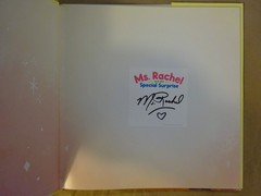 Signed Miss Ms Rachel Special Surprise Autographed Bookplate Hardcover Book