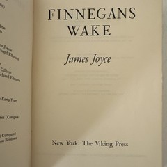 James Joyce Finnegans Wake Compass Books Edition Viking Press 1959 PB Inscribed