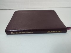 NIV New Testament Psalms Proverbs Bonded Leather Burgundy English Pocket Bible