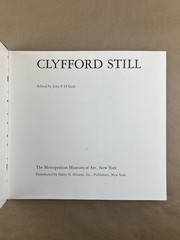 Clyfford Still, 1979, Metropolitan Museum Of Art, Harry N. Abrams, First Edition