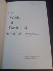 The World of David and Solomon Eugene H. Maly 1966 Prentice-Hall Bible