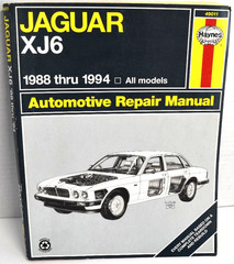 Jaguar XJ6 1988 thru 1994 All Models Repair Manual Haynes 49011 *VERY GOOD*