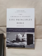 NASB Charles F. Stanley Life Principles Bible 2nd Edition Leathersoft with Box