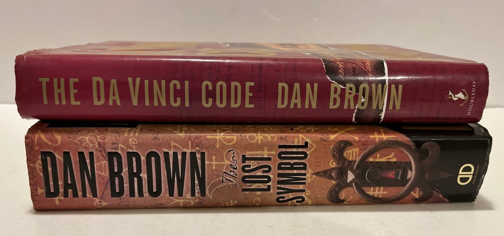 Lot of 2 Robert Langdon Series Da Vinci Code The Lost Symbol Dan Brown HC 1st Ed