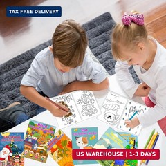 24Pack Coloring Books for Kids Ages 4-8 8-12, Small Bulk Coloring Books for Kids