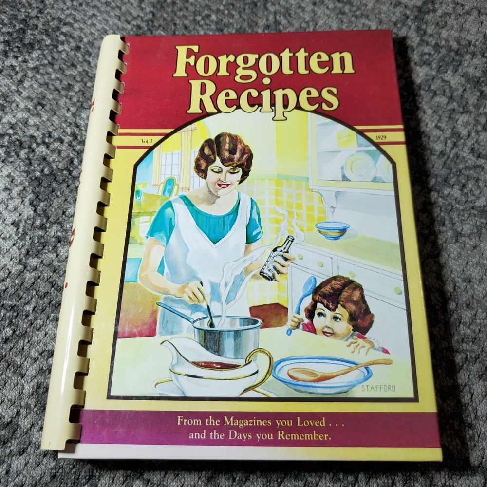 Forgotten Recipes Jaine Rodack 1981 Vintage Cookbook Wimmer Kitchen History