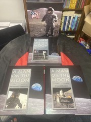 Man on the Moon 🌖 3 Books in Box set (1999, Hard Book) 960 pages *GREAT GIFT*