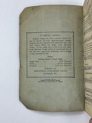 VTG 1931 Evangel Songs Gospel Hymnal Song Book Springfield MO Revival Music