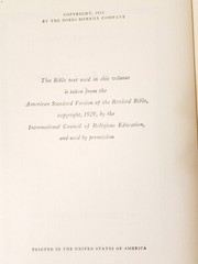 A Syllabus and Synopsis of the First Three Gospels by Walter Bundy 1932