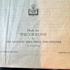 National Bible Press Holy Bible The Gideons 1954 Edition (Hardcover, English)