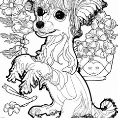 Chinese Crested The Coloring Book so Cute 100 pages Fun For all Ages No 4 of 20