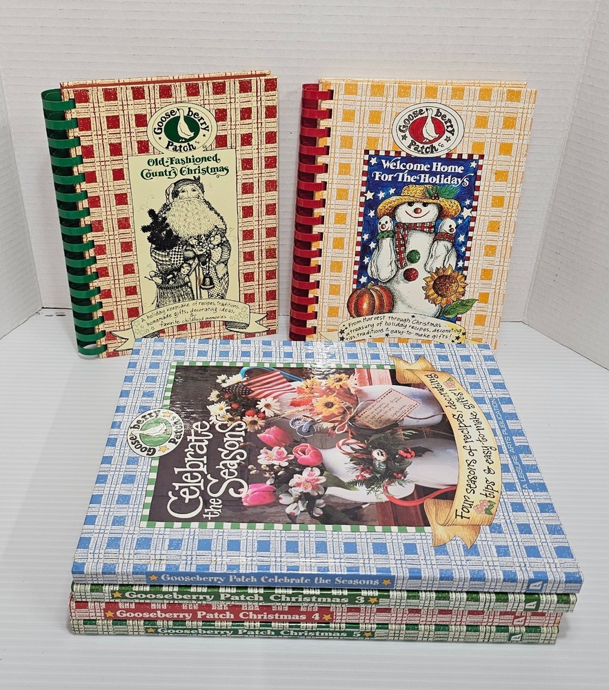 Gooseberry Patch Christmas Cookbooks Lot Of 6 Wimmer Companies USA