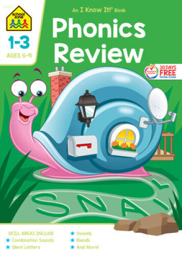 Phonics Review (Phonics Deluxe) – Paperback By School Zone – VERY GOOD