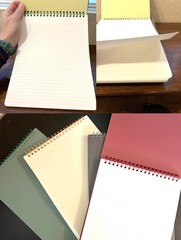 4pcs Spiral Notebook Aesthetic Supplies Top Bound B5 7mm College Ruled 9.8 In…