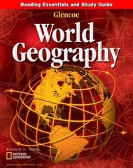 Glencoe World Geography, Reading Essentials and Study Guide, Workbook – GOOD