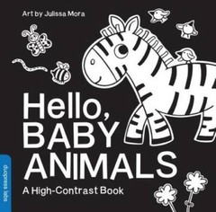 Hello, Baby Animals: A High-Contrast Book – Board book By duopress – GOOD