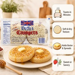 Duffy’s Crumpets British Breakfast Bread 12.5oz
