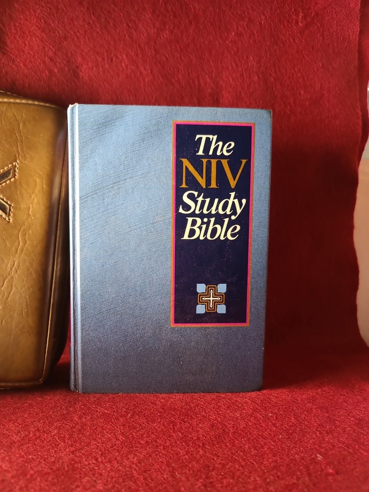 NIV Study Bible 1985 Blue Hardcover 1984