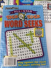 Lot of 5 Dell Penny Press Kappa Word Search Find Puzzle Books Jumbo,Tick Tock