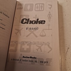 CHOKE Chuck Palahniuk TURTLEBACK Library Binding Edition HARDCOVER Rare