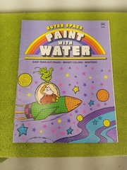 Paint with Water outer space Prestige 1982 Coloring/Activity Book 5 pages missng