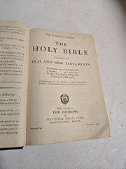 Vintage Gideons Holy Bible National Bible Press King James Version KJV Red Edges