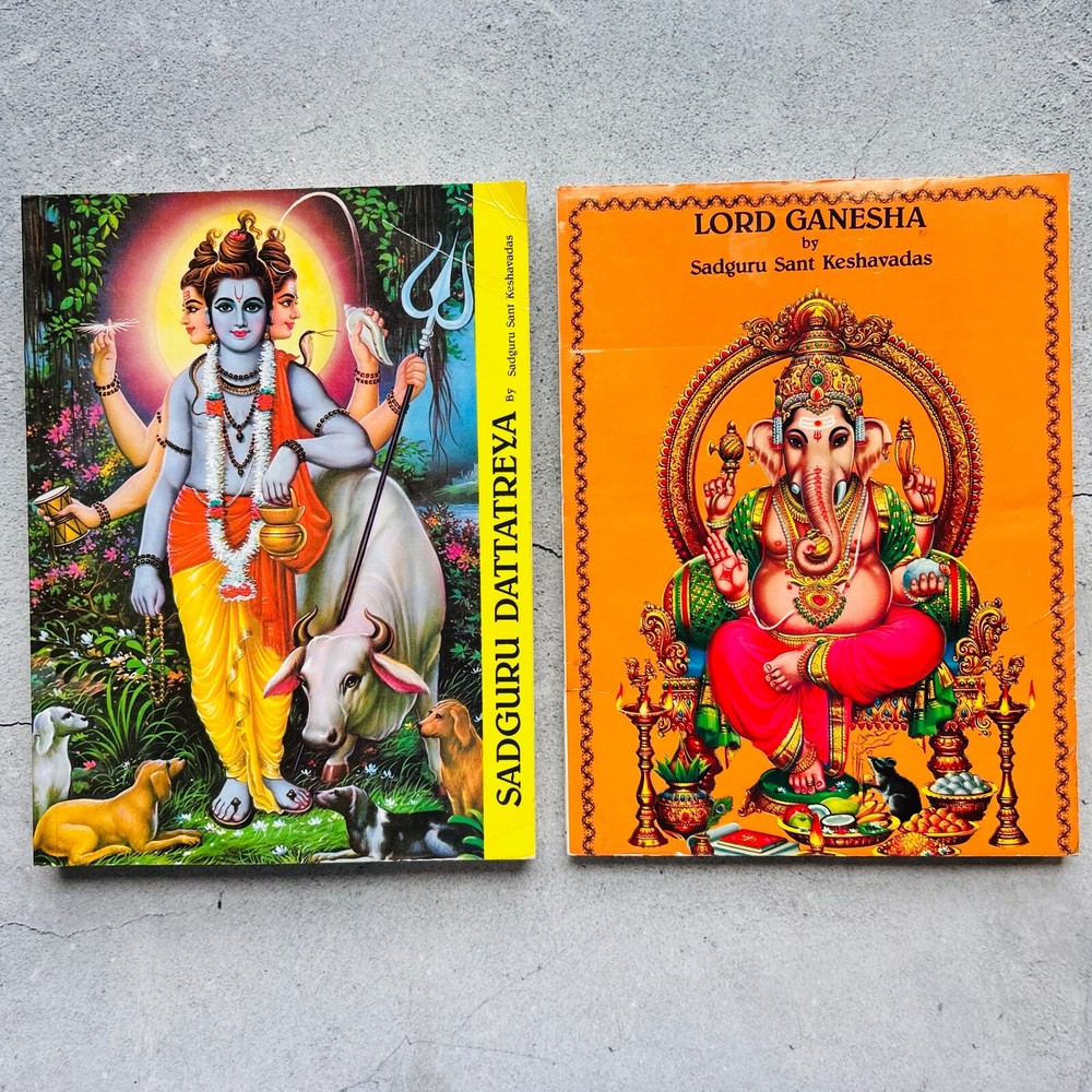 Lord Ganesha + Sadguru Dattareya Paperback Book Lot by Sadguru Sant Keshavadas