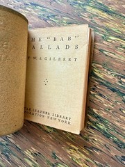 1921 Small Book Bab Ballads W.S. Gilbert Classic Literature NY Little Leather