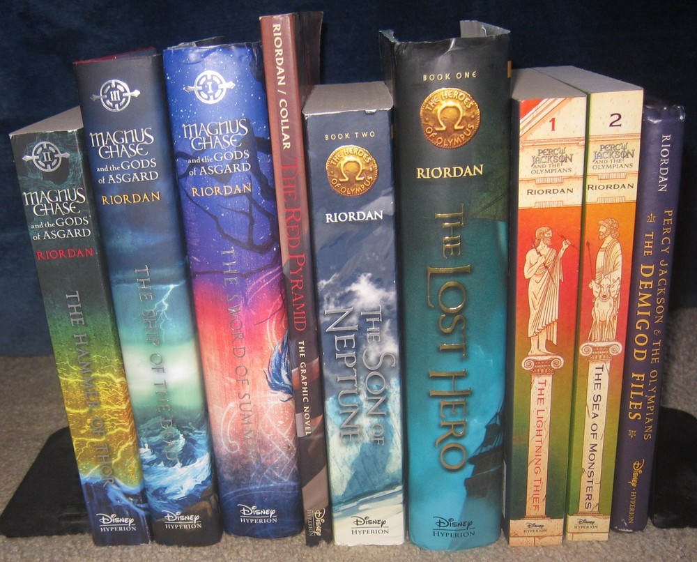 Lot of 12 books by Rick Riordan – mixed lot – Percy Jackson, Magnus Chase, etc