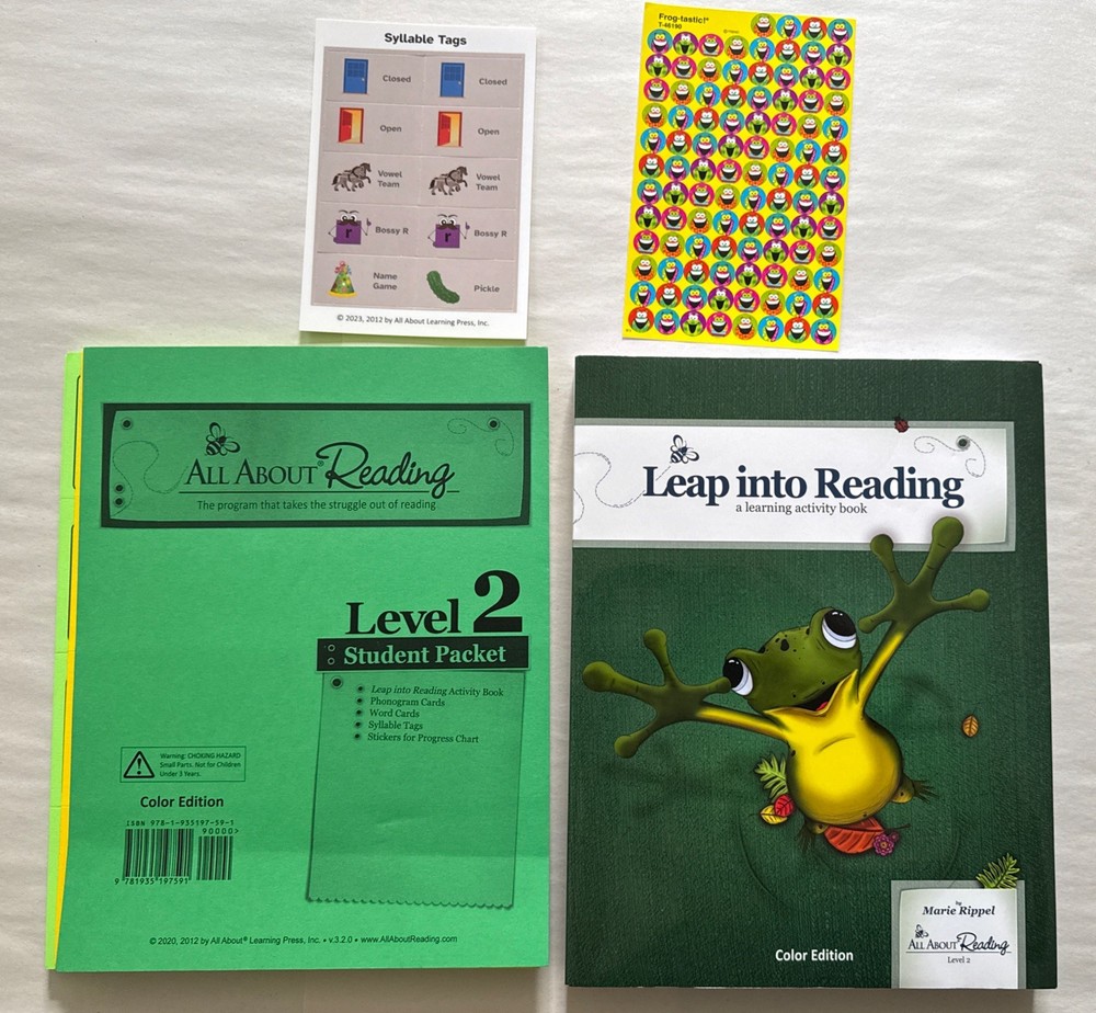 All About Reading Level 2: Student Packet (Color Edition) – Complete – Very Good