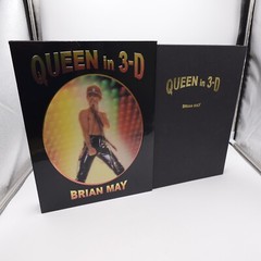 Queen in 3-D by Brian May Stereoscopic Viewer Owl & Hardcover Book Slipcased Set