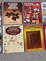 Woodcarving Book Lot Of 8 Woodworking Wood Carving Projects