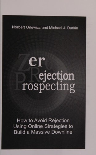 Zero Rejection Prospecting by Norbert Orlewicz, Good Book