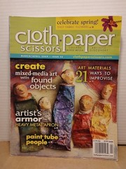 Cloth Paper Scissors & Collage Mixed Media Art – Lot of 6 Books & Magazines