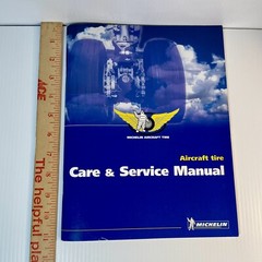 Michelin Aircraft Tire Care & Service Manual Book Rare 88 pages