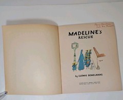 1974 Madeline’s Rescue, By Ludwig Bemelmans Vintage Paperback Children’s Book