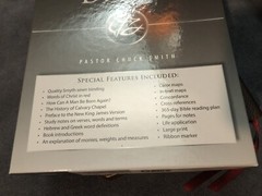 The word for today Bible Chuck Smith Calvary Chapel Genuine Cowhide Leather