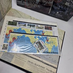 USPS WW2 Remembered Box Set in Slip Case 5 Stamp Albums Plus Complete Stamp Sets