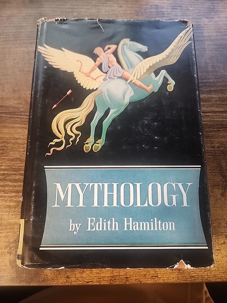 MYTHOLOGY by Edith Hamilton HC/DJ illustrated Greek Roman Norse Acceptable
