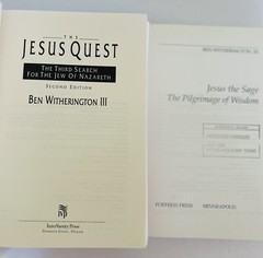 Jesus Quest and Jesus The Sage by Ben Witherington III (bundle Of 2) VERY GOOD