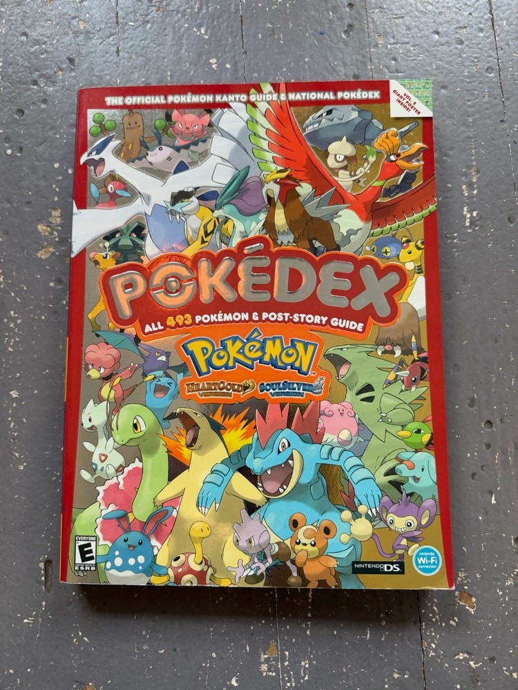 Pokemon Heartgold Soulsilver Vol 2 Kanto Strategy Guide Book Pokedex WITH POSTER