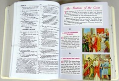 New American Bible St Joseph Ed Catholic Maps Photos Family Record Gilt Edge Box
